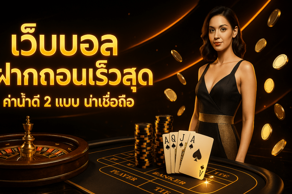 เว็บบอล ฝากถอนเร็วสุด